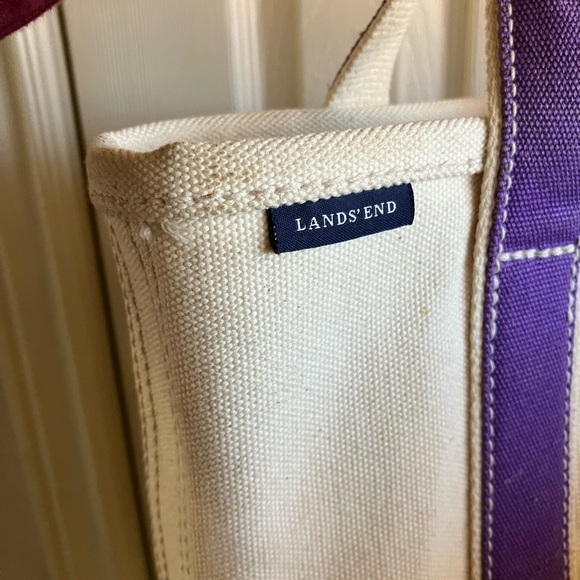 Lands End Purple Tote Bag - small - Picture 2 of 8